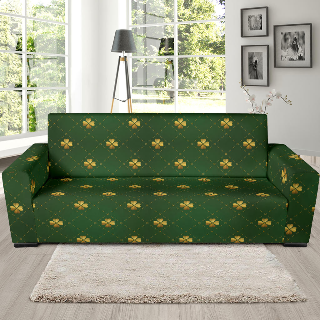 Clover Pattern Print Design 01 Sofa Slipcover