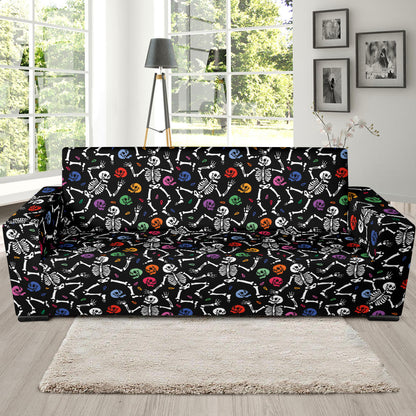 Skeleton Print Design LKS307 Sofa Slipcover