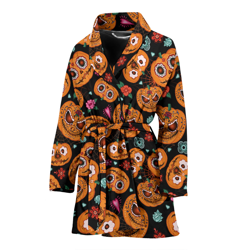 Halloween Print Design LKS402 Women Bathrobe