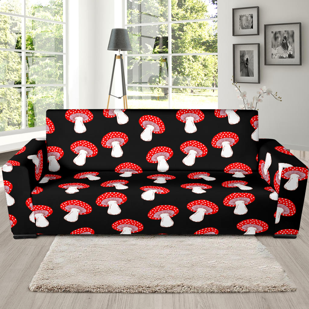 Mushroom Pattern Print Design A02 Sofa Slipcover