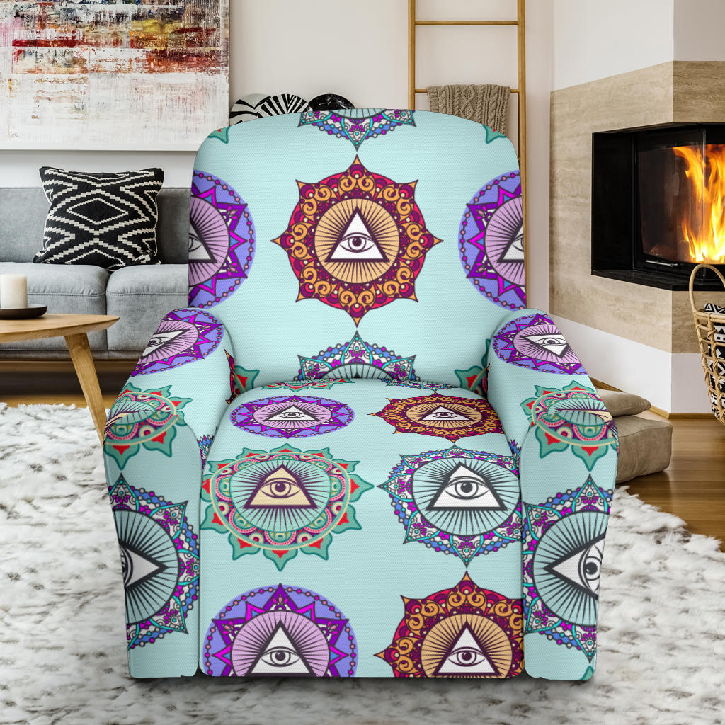 Third Eye Print Design LKS302 Recliner Slipcover with Pocket