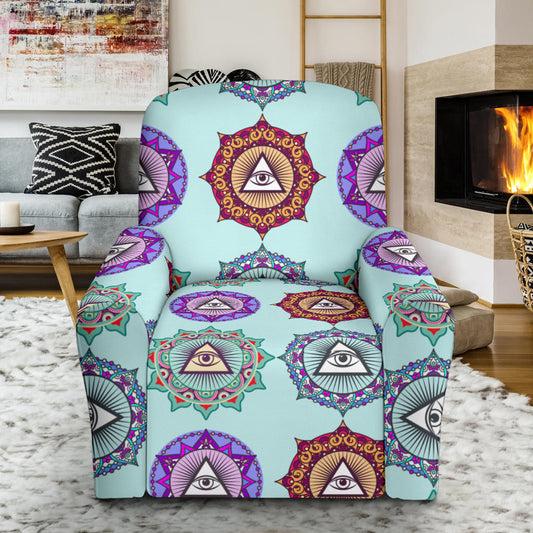 Third Eye Print Design LKS302 Recliner Slipcover with Pocket