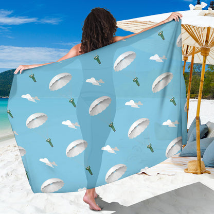 Paratrooper Pattern Print Design A02 Sarong Pareo Wrap