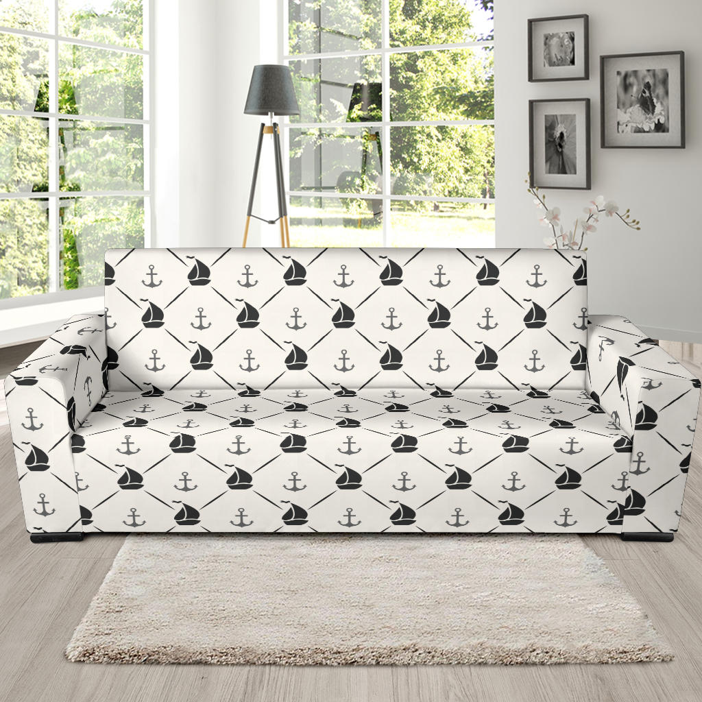 Sailboat Print Design LKS302 Sofa Slipcover
