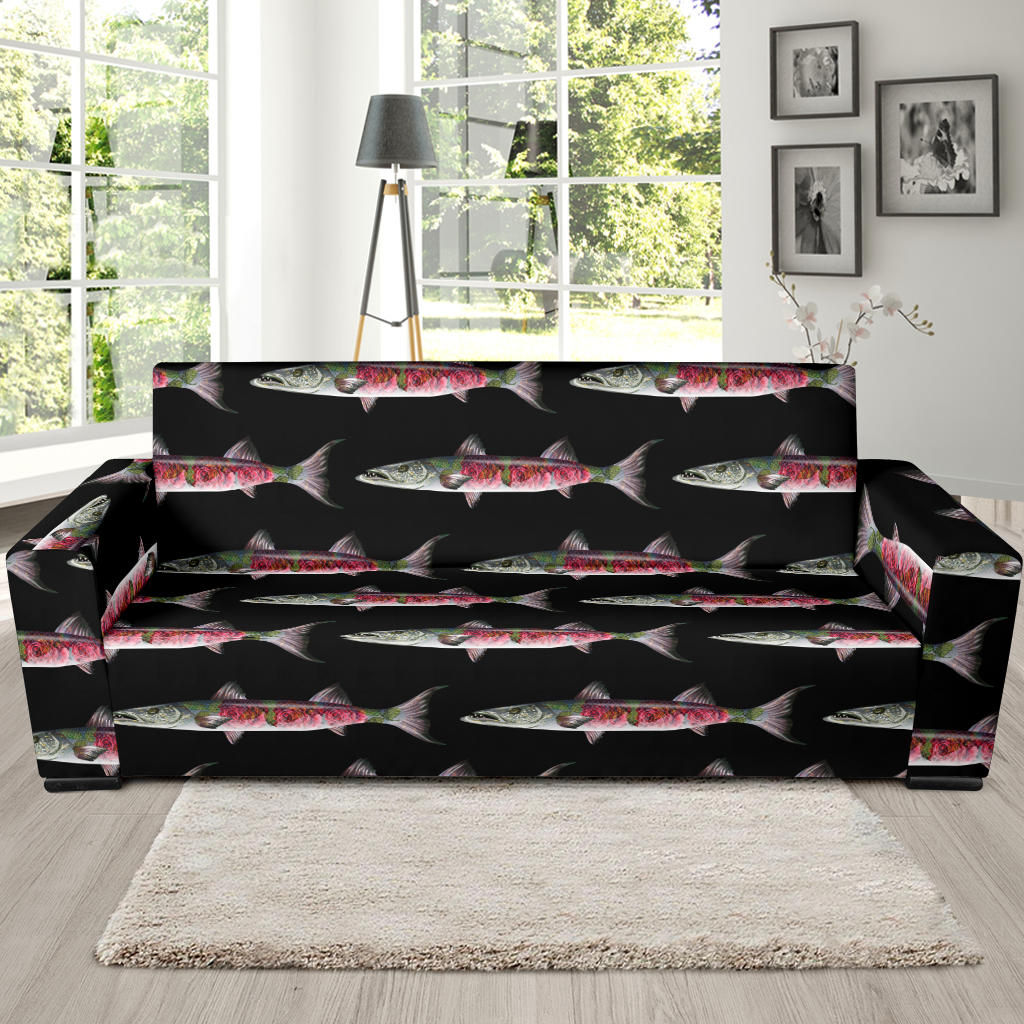 Barracuda Pattern Print Design 02 Sofa Slipcover