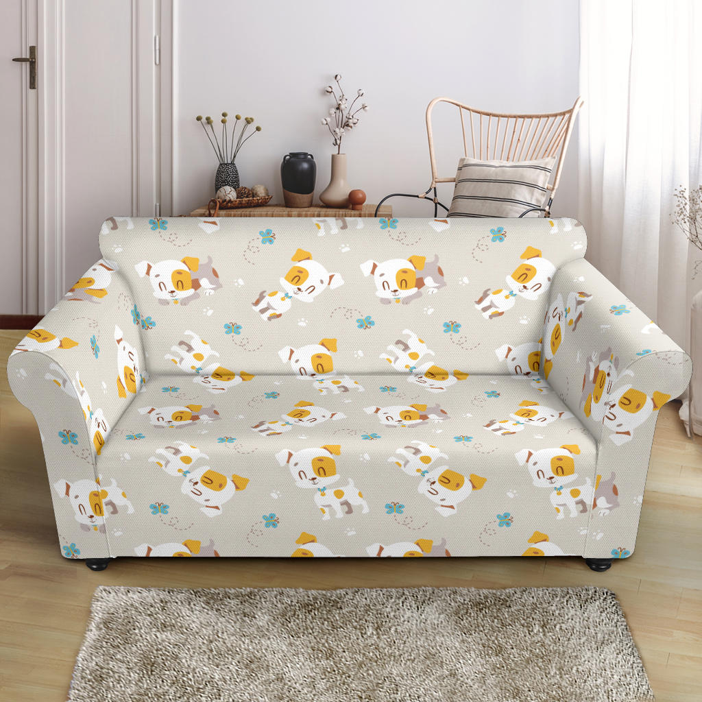 Russell Terriers Print Design LKS306 Loveseat Couch Slipcover