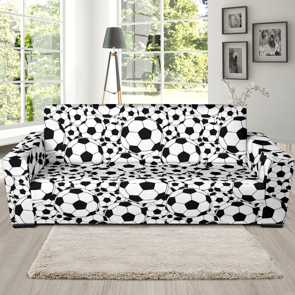 Soccer Ball Print Design LKS301 Sofa Slipcover