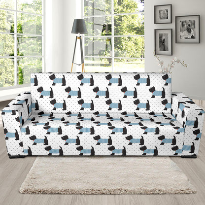Scottish Terriers Print Design LKS3012 Sofa Slipcover
