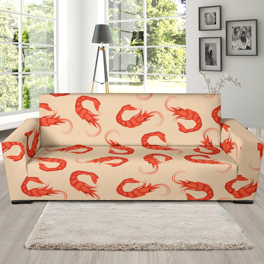 Prawn Pattern Print Design 02 Sofa Slipcover