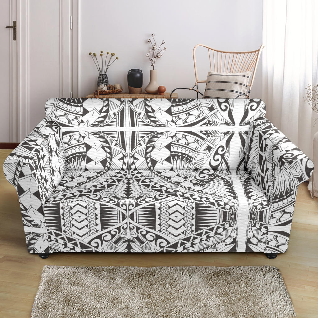 Samoan Style Print Design LKS301 Loveseat Couch Slipcover