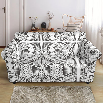Samoan Style Print Design LKS301 Loveseat Couch Slipcover