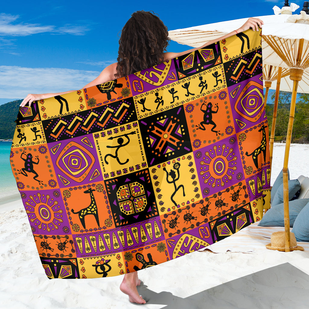 African Pattern Print Design 02 Sarong Pareo Wrap