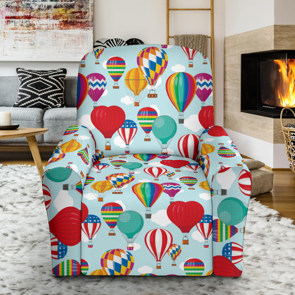 Ballon Pattern Print Design 07 Recliner Slipcover with Pocket