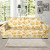 Cheese Pattern Print Design 01 Sofa Slipcover