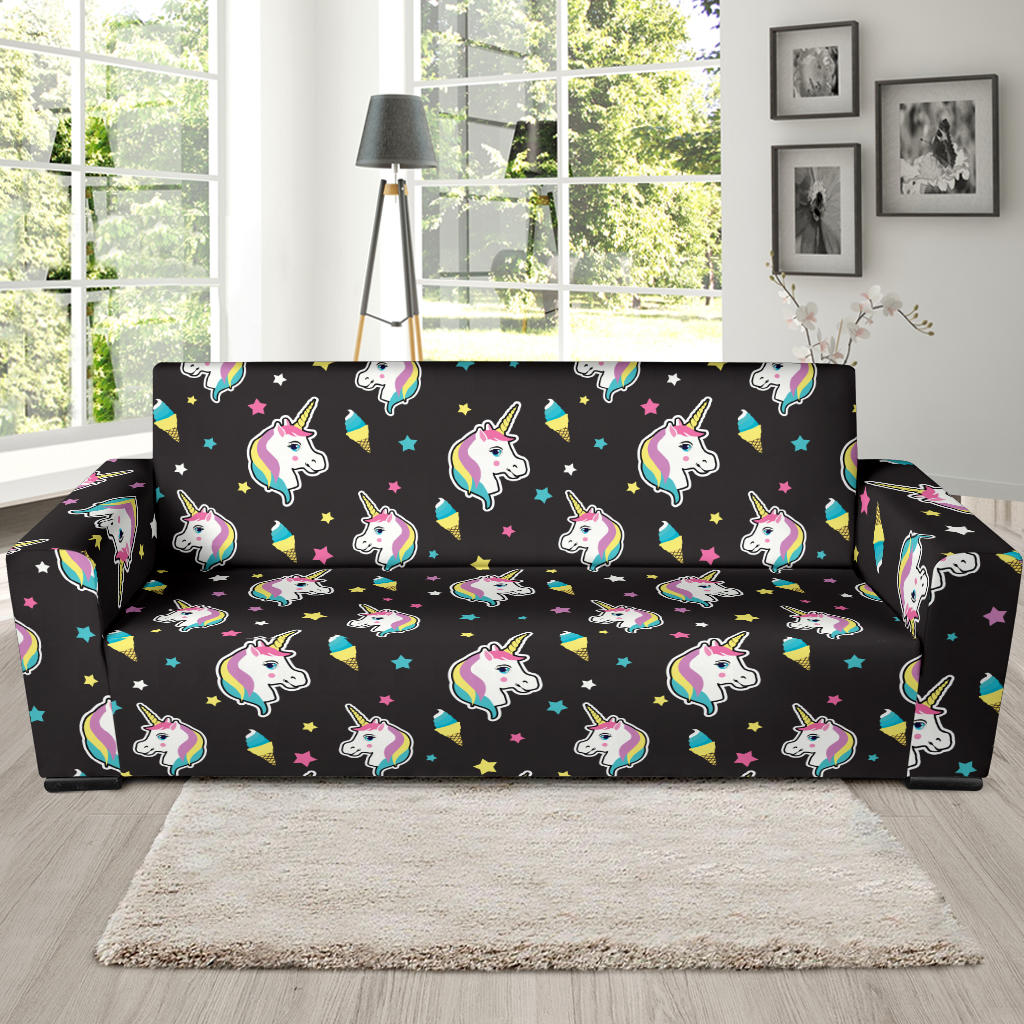 Unicorn Print Design LKS302 Sofa Slipcover