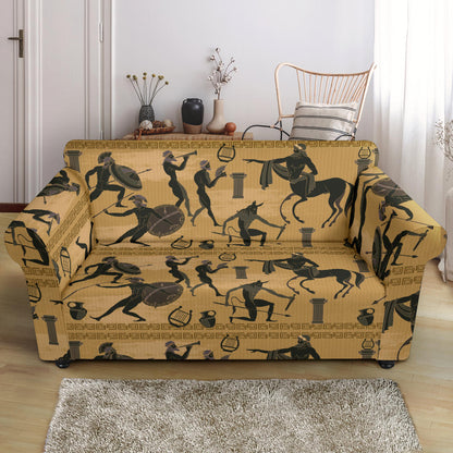 Ancient Greek Statue Print Design LKS304 Loveseat Couch Slipcover