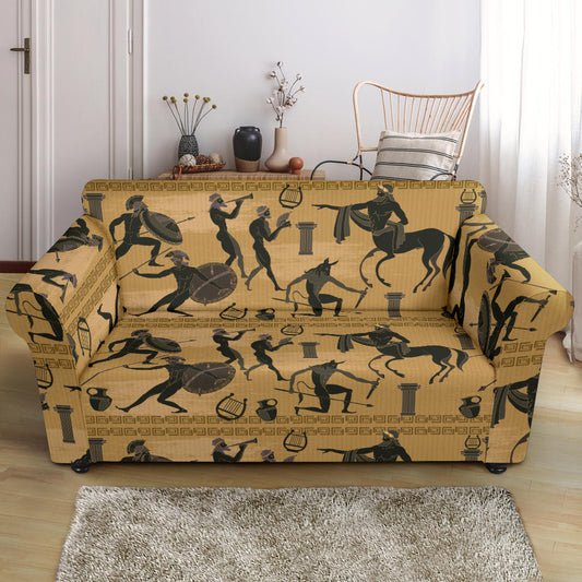 Ancient Greek Statue Print Design LKS304 Loveseat Couch Slipcover
