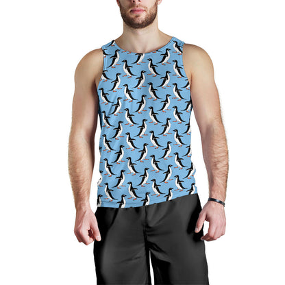 Penguin Dance Pattern Men Tank Top
