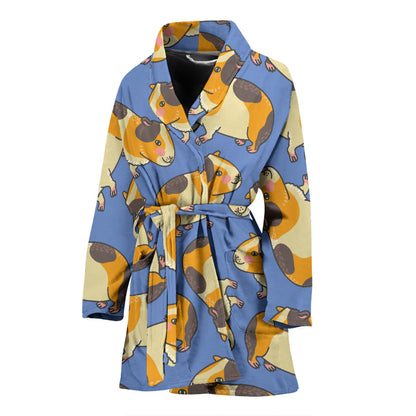Guinea Pig Pattern Print Design 01 Women Bathrobe