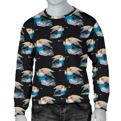 Angel with Wings Beautiful Design Print Men Long Sleeve Sweatshirt