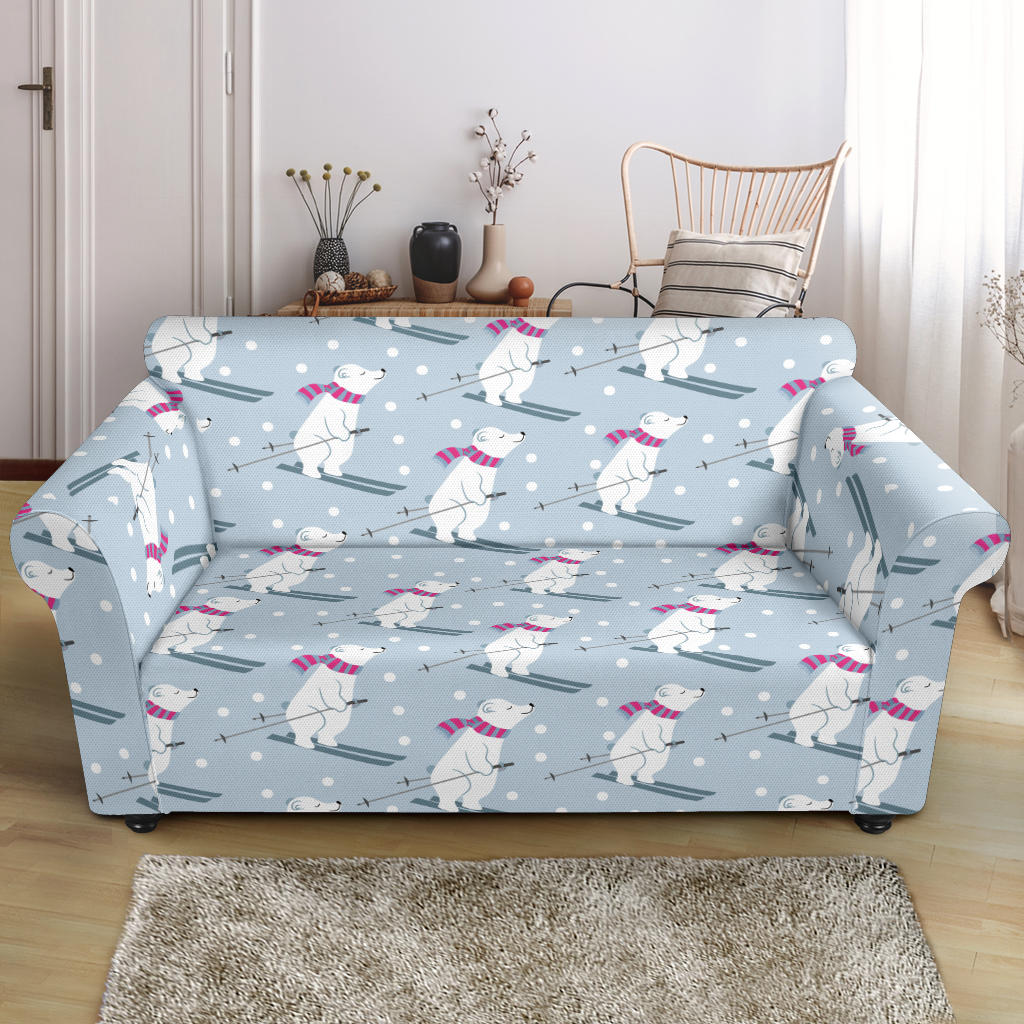 Ski Print Design LKS307 Loveseat Couch Slipcover