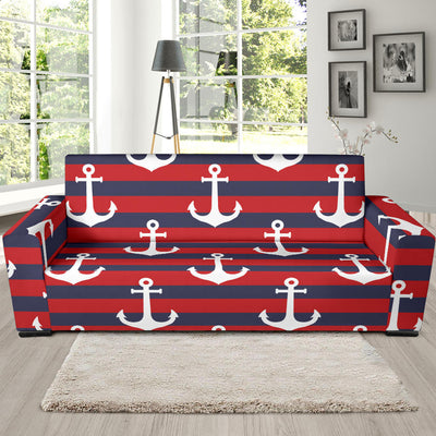 Nautical Pattern Print Design A05 Sofa Slipcover