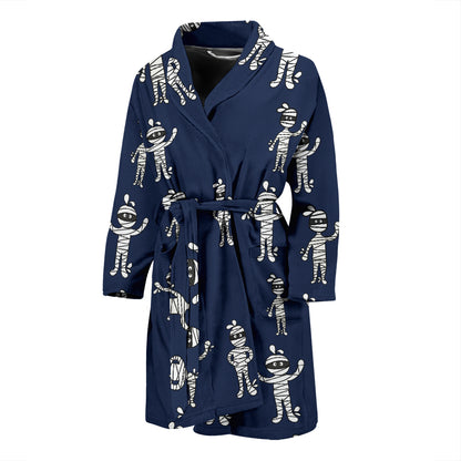 Mummy Print Design LKS306 Men Bathrobe