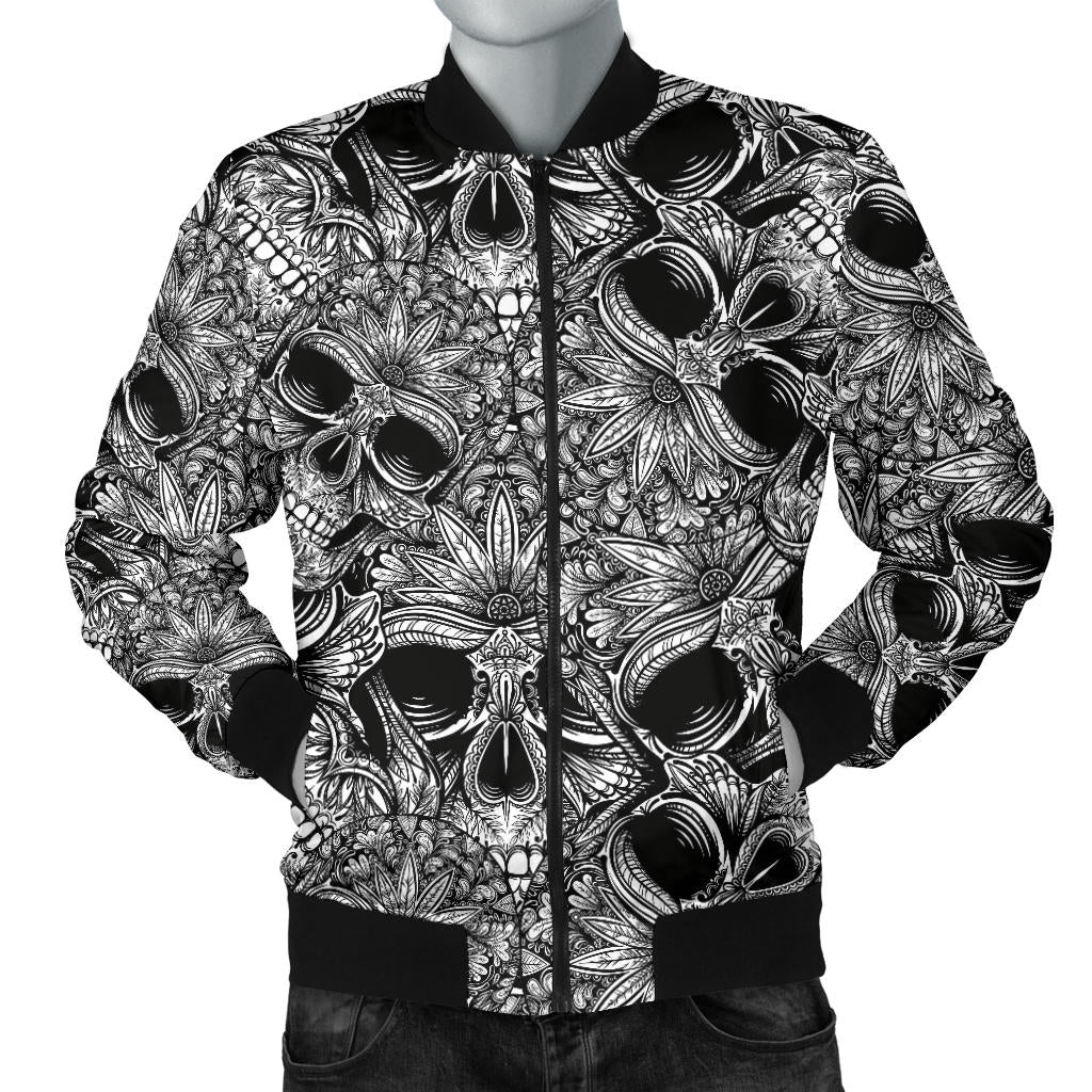 Skull Tattoo Design Print Men Bomber Jacket