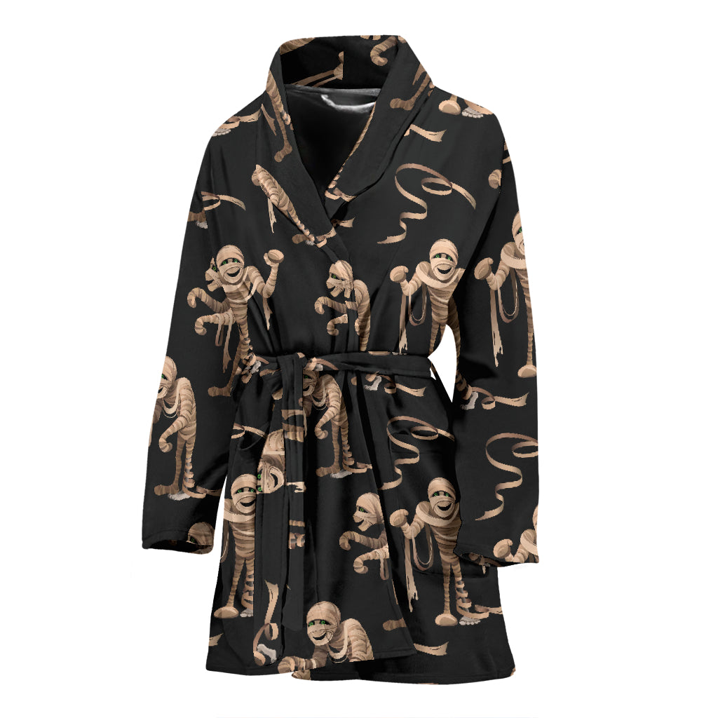 Mummy Print Design LKS302 Women Bathrobe