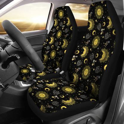 Sun Moon Print Design LKS301 Car Seat Covers
