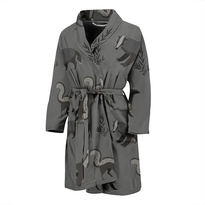 Skunk Print Design LKS301 Men Bathrobe
