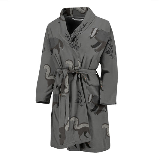 Skunk Print Design LKS301 Men Bathrobe