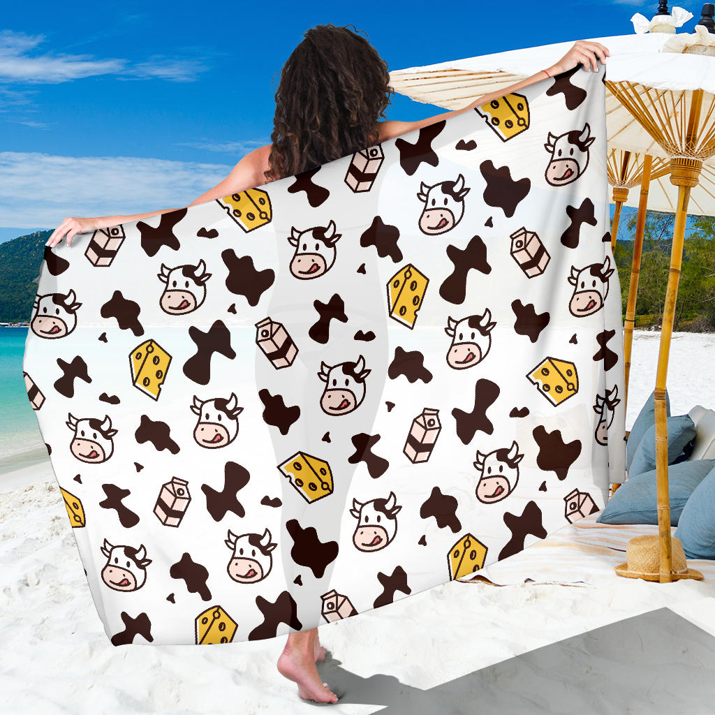 Cow Pattern Print Design 06 Sarong Pareo Wrap