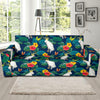 Cockatoo Tropical Pattern Print Design 02 Sofa Slipcover