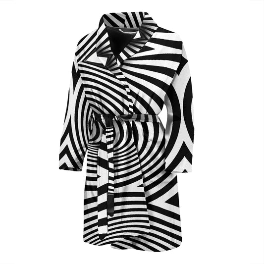 Vortex Print Design LKS303 Men Bathrobe