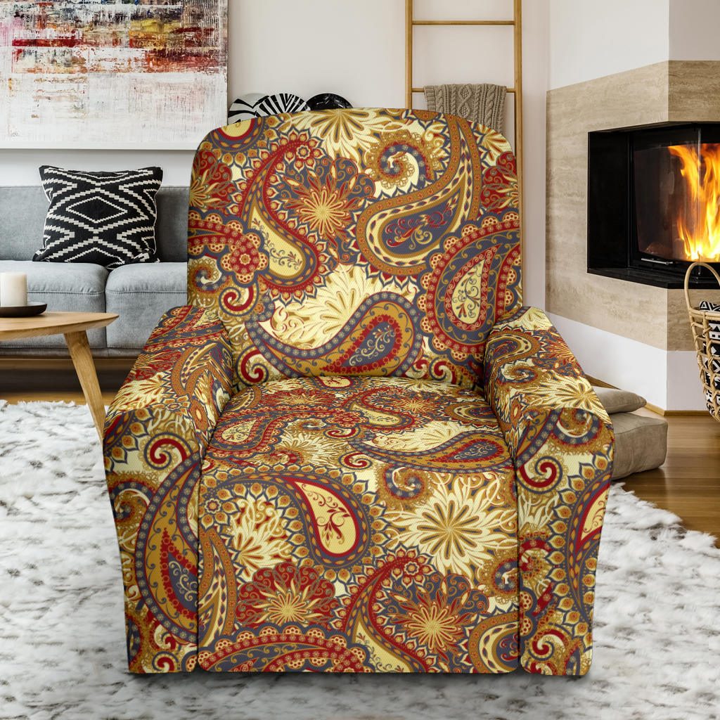 Boho Pattern Print Design 08 Recliner Slipcover with Pocket