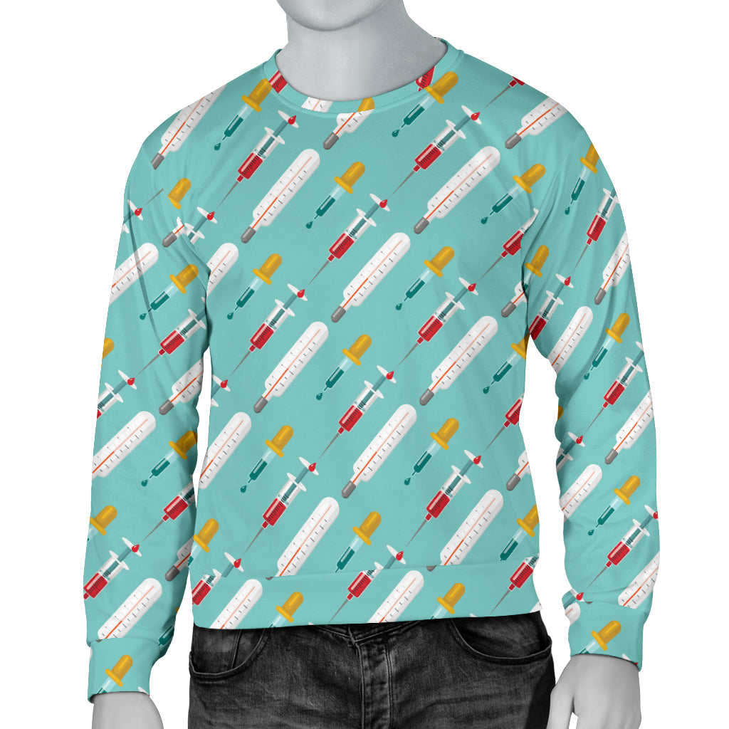 Phlebotomist Medical Print Men Long Sleeve Sweatshirt