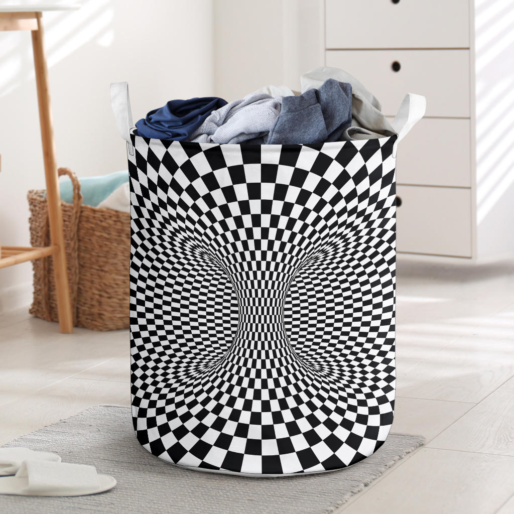 Optical illusion Projection Torus Laundry Basket