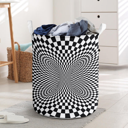 Optical illusion Projection Torus Laundry Basket