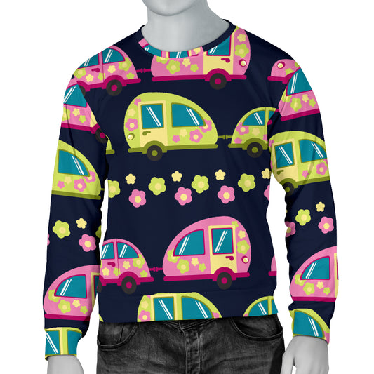 Camper Cute Camping Design No 3 Print Men Long Sleeve Sweatshirt