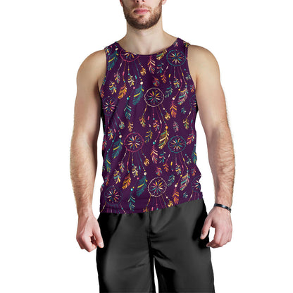 Dream Catcher Boho Design Men Tank Top