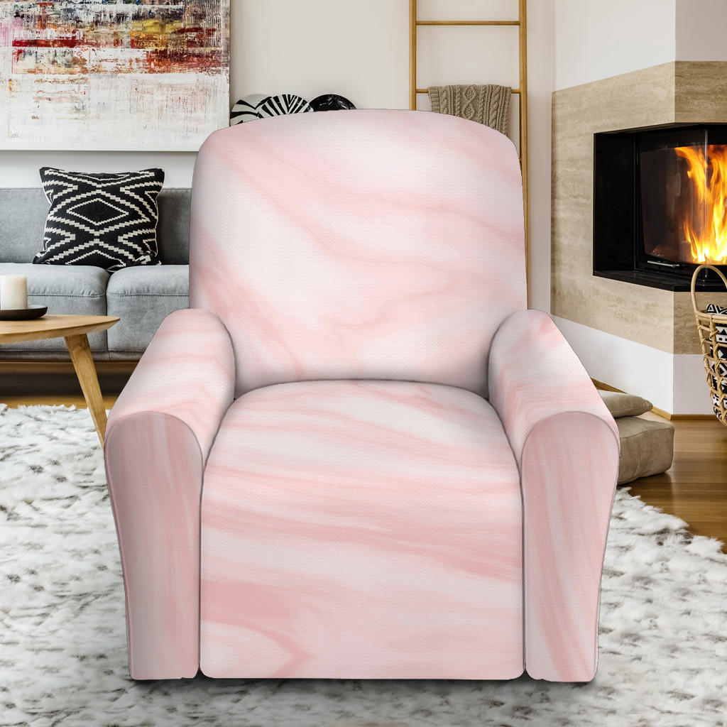 Marble Pattern Print Design 03 Recliner Slipcover with Pocket