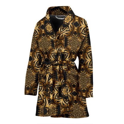 Celtic Pattern Print Design 07 Women Bathrobe