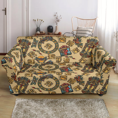 Totem Print Design LKS305 Loveseat Couch Slipcover