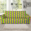 Mardi Gras Pattern Print Design 01 Sofa Slipcover