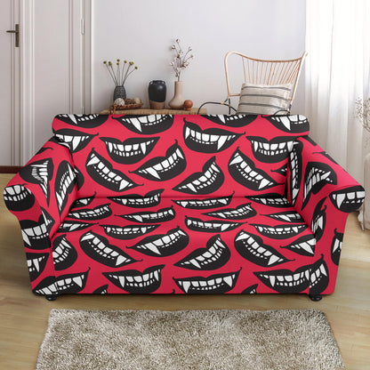 Vampire Lips Print Design LKS305 Loveseat Couch Slipcover