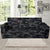 Camo Black Pattern Print Design 02 Sofa Slipcover