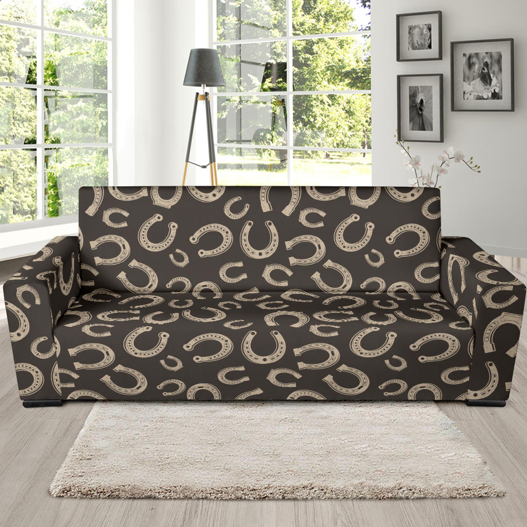 Horseshoe Print Design LKS303 Sofa Slipcover