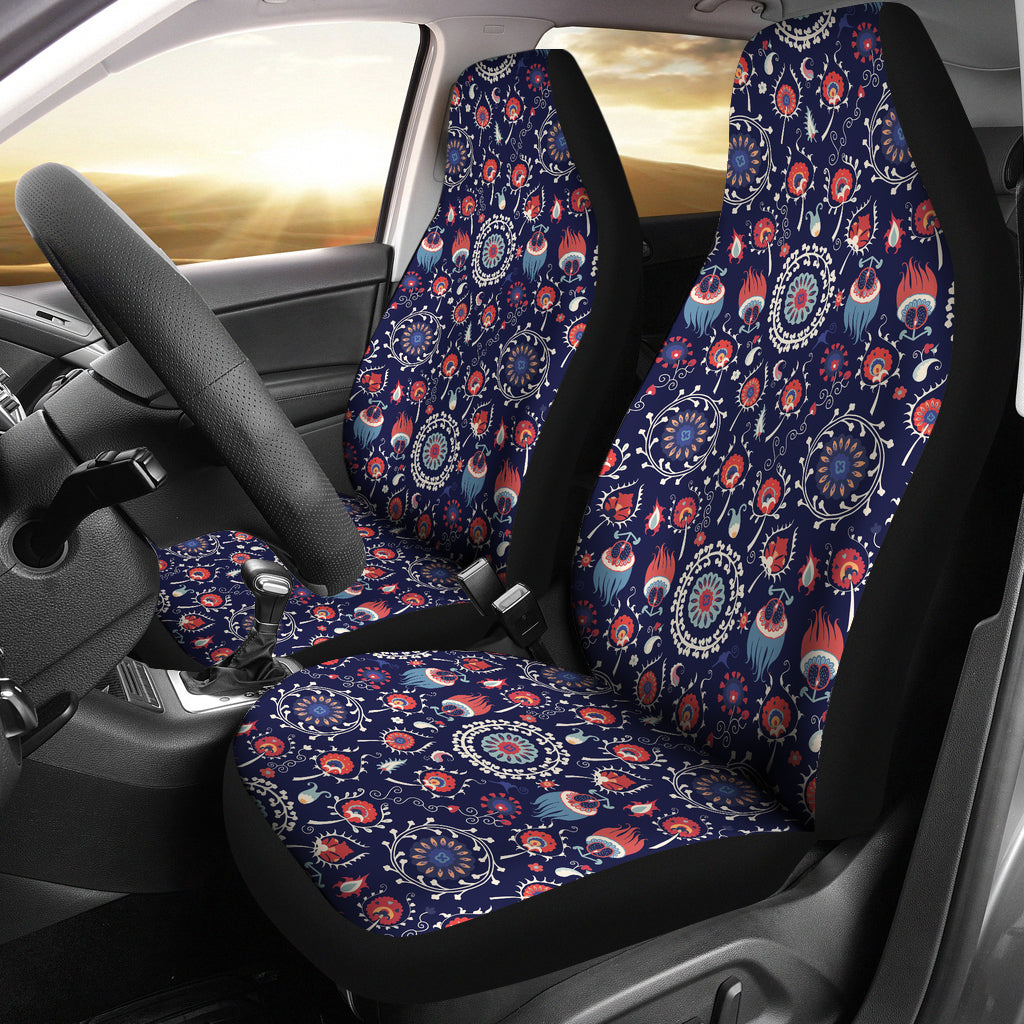 Suzani Print Design LKS305 Car Seat Covers