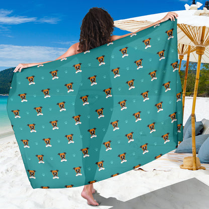 Boxers Pattern Print Design 03 Sarong Pareo Wrap